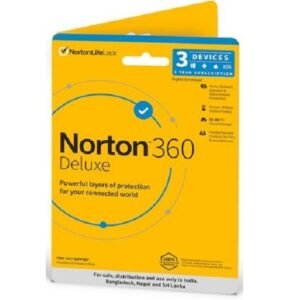 norton 360 deluxe 3 users 1 year
