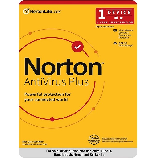 norton antivirus plus 1 user 1 year