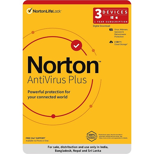 norton antivirus plus 3 device 1 year