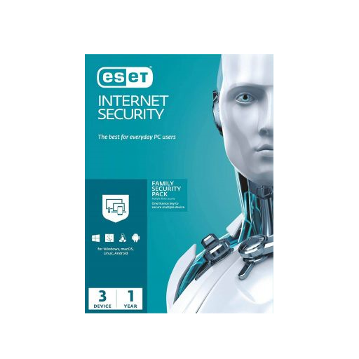 ESET Internet Security Family Security Pack 3 User 1 Year